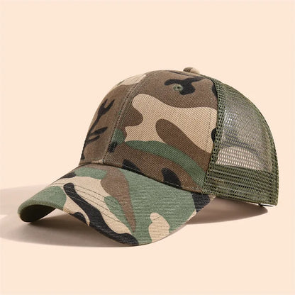 New Summer Children's Cotton Student Camouflage Hats Jungle Hunting Caps Baby Boy Girl Hip-Hop Adjustable Baseball Caps