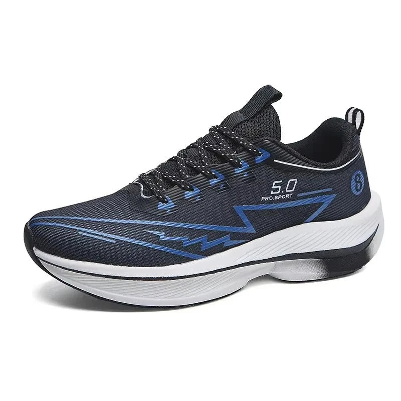Brand Men's Carbon Plate Running Shoes, Soft Cushion, Shock Absorbing Sports Shoes, Unisex Sneakers, Light Anti-Slip Training Shoes