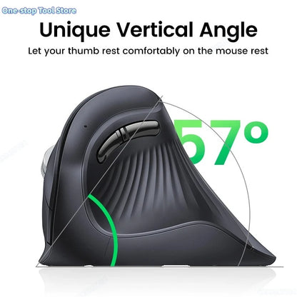 Mouse Wireless Bluetooth5.0 2.4G Ergonomic 4000DPI 6 Mute Buttons for MacBook Tablet Laptops Computer PC Mice