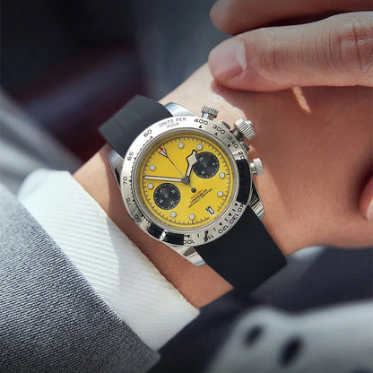 2025 New Latest VK64 Watch AR Sapphire Glass 5bar Men's Speed Sport Chronograph Fashion Quartz Watch relogio masculino