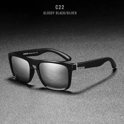 KDEAM Polarized Designer Square Sunglasses Men or Women Elastic Paint Frame Mirror Sun Glasses 17 Colors Available