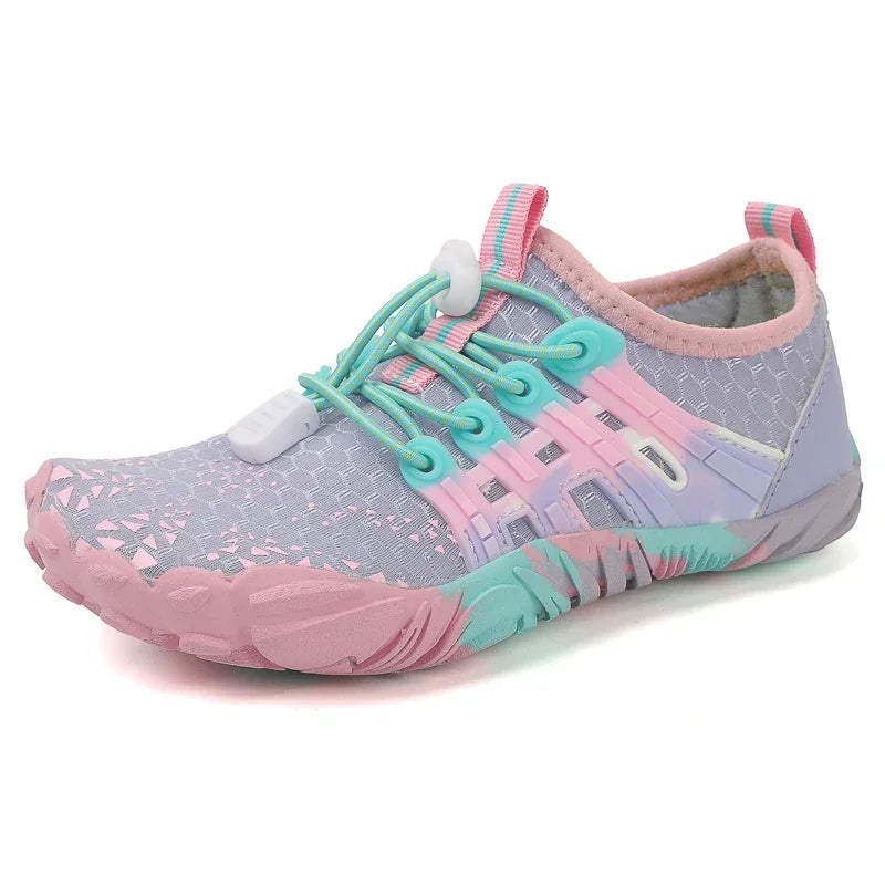 New 12 Colors Water Shoes Kids Summer Beach Five Fingers Barefoot Swimming Aqua Shoes Quick Dry Seaside River Children Sneakers