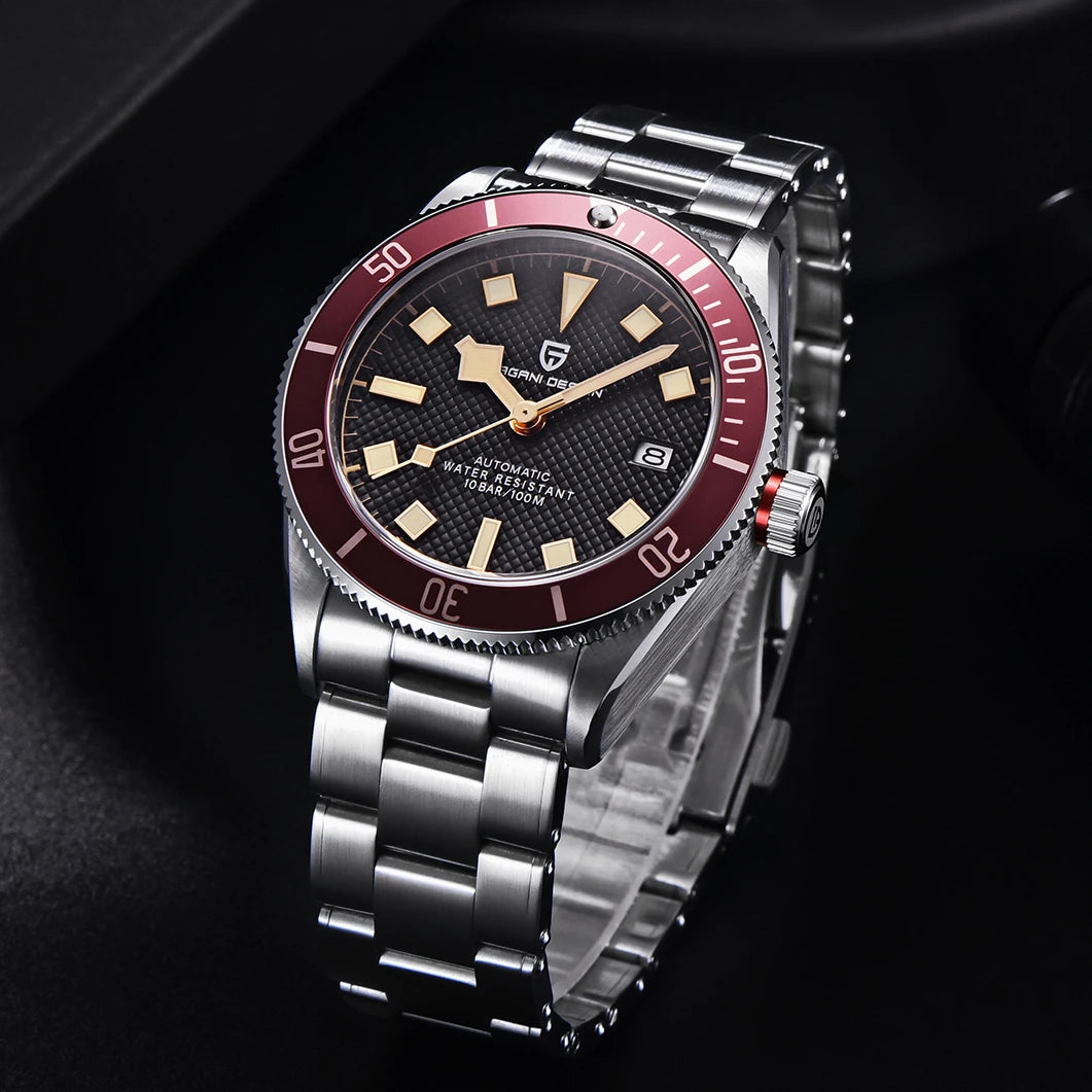 PAGANI DESIGN BB58 Men's Watches Mechanical Watch For Men Luxury Automatic Watch Men's NH35 Movement Waterproof Reloj Hombre PD-1671