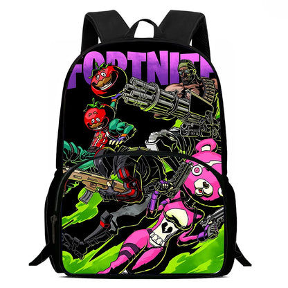 Hot Game Design Child Backpacks Lunch Bag Pencil Case Large Capacity School Bags for Boys and Girls Best Gift Fortnite