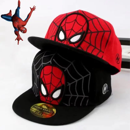 Kids Anime Spiderman Cartoon Baseball Cap Snapback Hat for Toddler Baby Children Spring Summer Adjustable Hip Hop