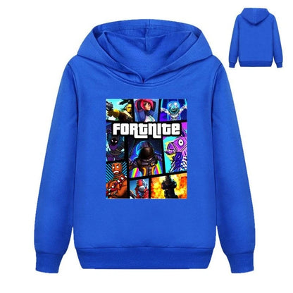 Fortnite Game Printed Children's Hoodies Cartoon Comfortable Suit Loose Long Sleeve Tops Autumn Winter Clothes