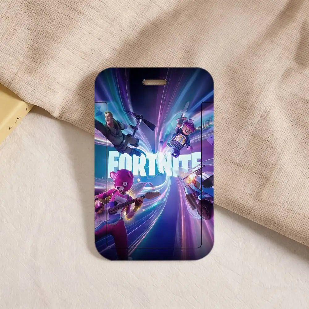 Hot Game F-FORTNITE Strap Lanyard Keychain ID Bus Card Cover Badge Holder Pass Hang Rope Lariat Gifts Keys Accessories