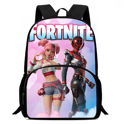 Hot Game Child Backpacks Lunch Bag Pencil Case Pupil Large Capacity School Bags Design-Fortnite For Boy Girl Best Gift