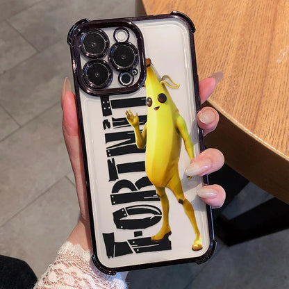 Anime-Fortnites-Game-Plating-Handyhülle für Xiaomi Redmi A7 15 A3 15C 14C K50 A1 Note 15 14 13 12 12s Pro Plus 4G 5G, stoßfest