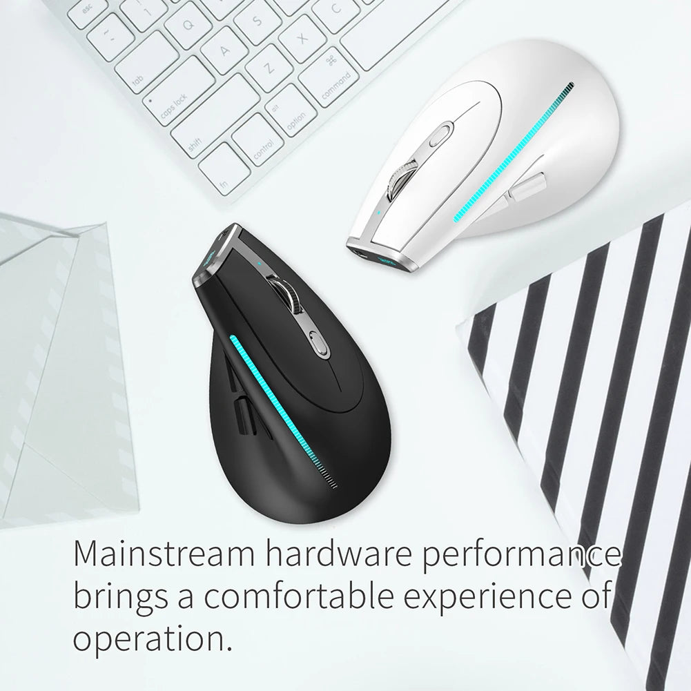 F-36 Ergonominen pystysuuntainen hiiri 2.4G+BT1+BT2 langaton oikea- ja vasenkätinen tietokonepelihiiri, optinen USB-hiiri tietokoneelle ja kannettavalle
