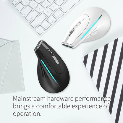 F-36 Ergonominen pystysuuntainen hiiri 2.4G+BT1+BT2 langaton oikea- ja vasenkätinen tietokonepelihiiri, optinen USB-hiiri tietokoneelle ja kannettavalle