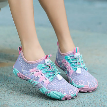 New 12 Colors Water Shoes Kids Summer Beach Five Fingers Barefoot Swimming Aqua Shoes Quick Dry Seaside River Children Sneakers