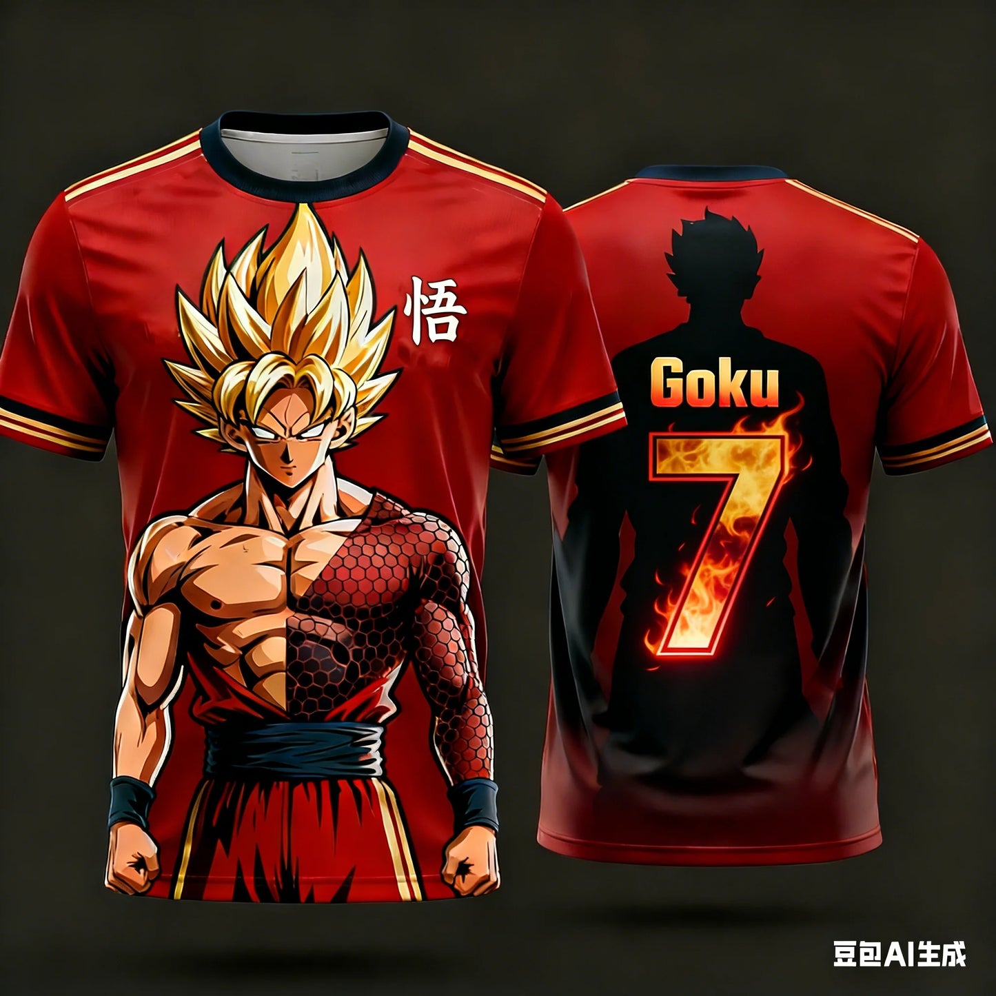 2026 Summer Dragon Ball Men's Casual T-shirt 3D Printed Short-sleeved Fashion Loose Women and Kids Breathable Sports Top Shirt