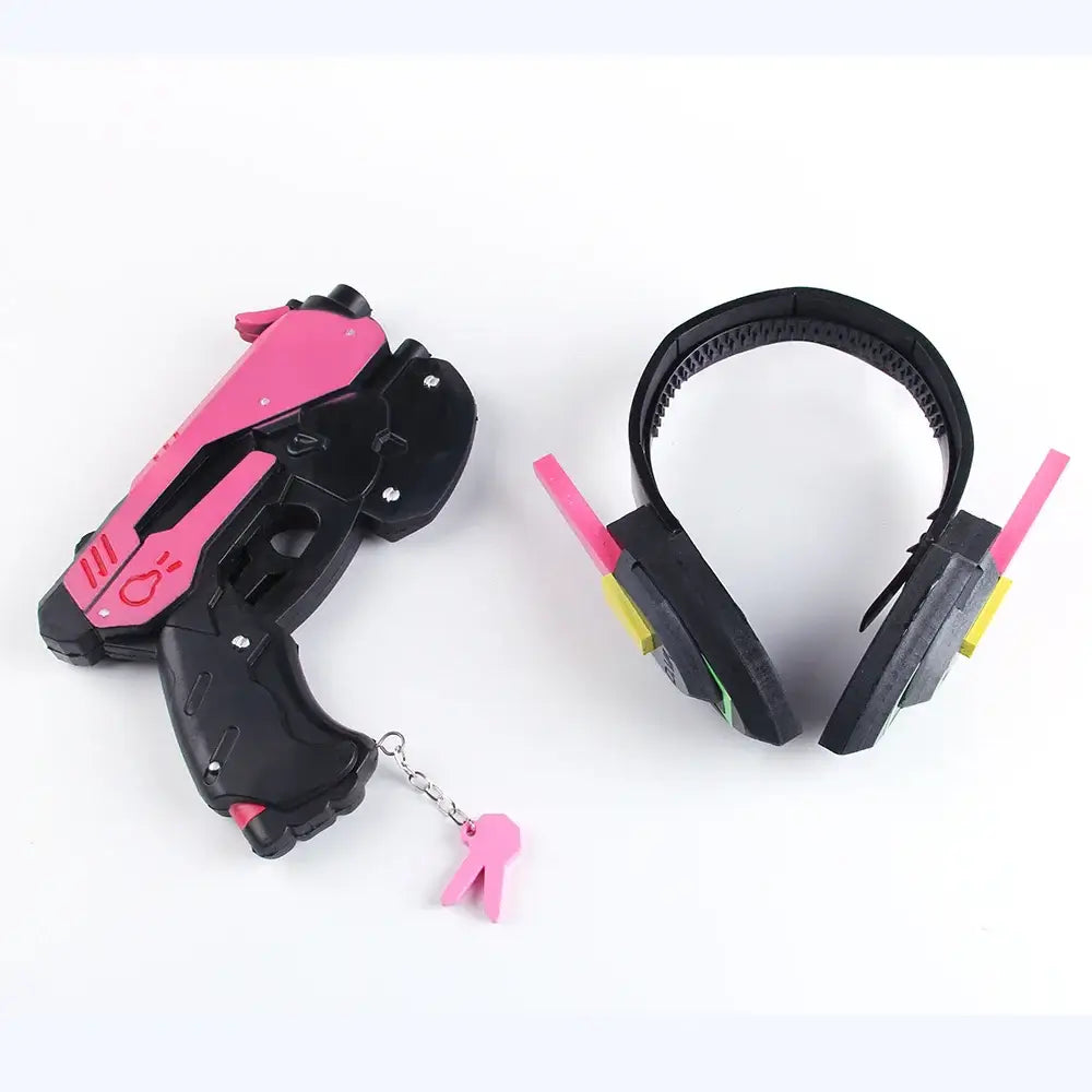Game Overwatch D.Va Earphone Gun Hana Song DVA Weapon Pistol Cosplay Props Christmas Halloween Party Toy Cosplay Accessories