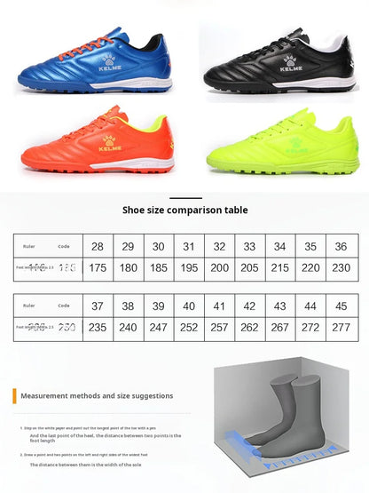 Kelme Tf Broken Nail Football Shoes, Adult Youth Non-Slip Football Shoes, Artificial Grass Five-a-Side Game Football Shoes Sports