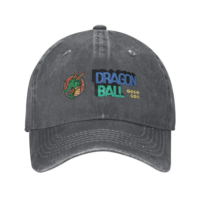 Produit gaming premium Fraquane Dragon Ball Shenron Logo Baseball Caps Unisex Distressed Denim Snapback Cap Goku Kakarot Manga Outdoor Adjustable Fit Caps Hat