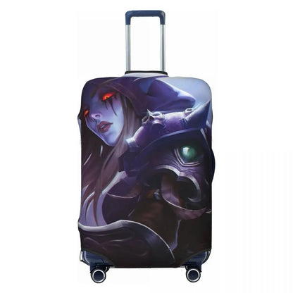 World Of Warcraft Sylvanas Windrunner Suitcase Cover Flight Fun Luggage Supplies Cruise Trip Protection