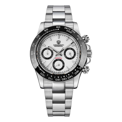 Watchdives WD16500 V2 Men Watch VK63 Quartz Movement Chronograph Wristwatch Stainless Steel Sapphire Crystal Luminous Watches