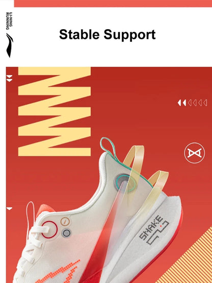 Li-Ning Men's RED HARE 8 PRO Racing Running Shoes BOOM FIBER Cushion Stable Anti-Slip Wearable Sneakers ARPV003 ARPV015 ARPW001