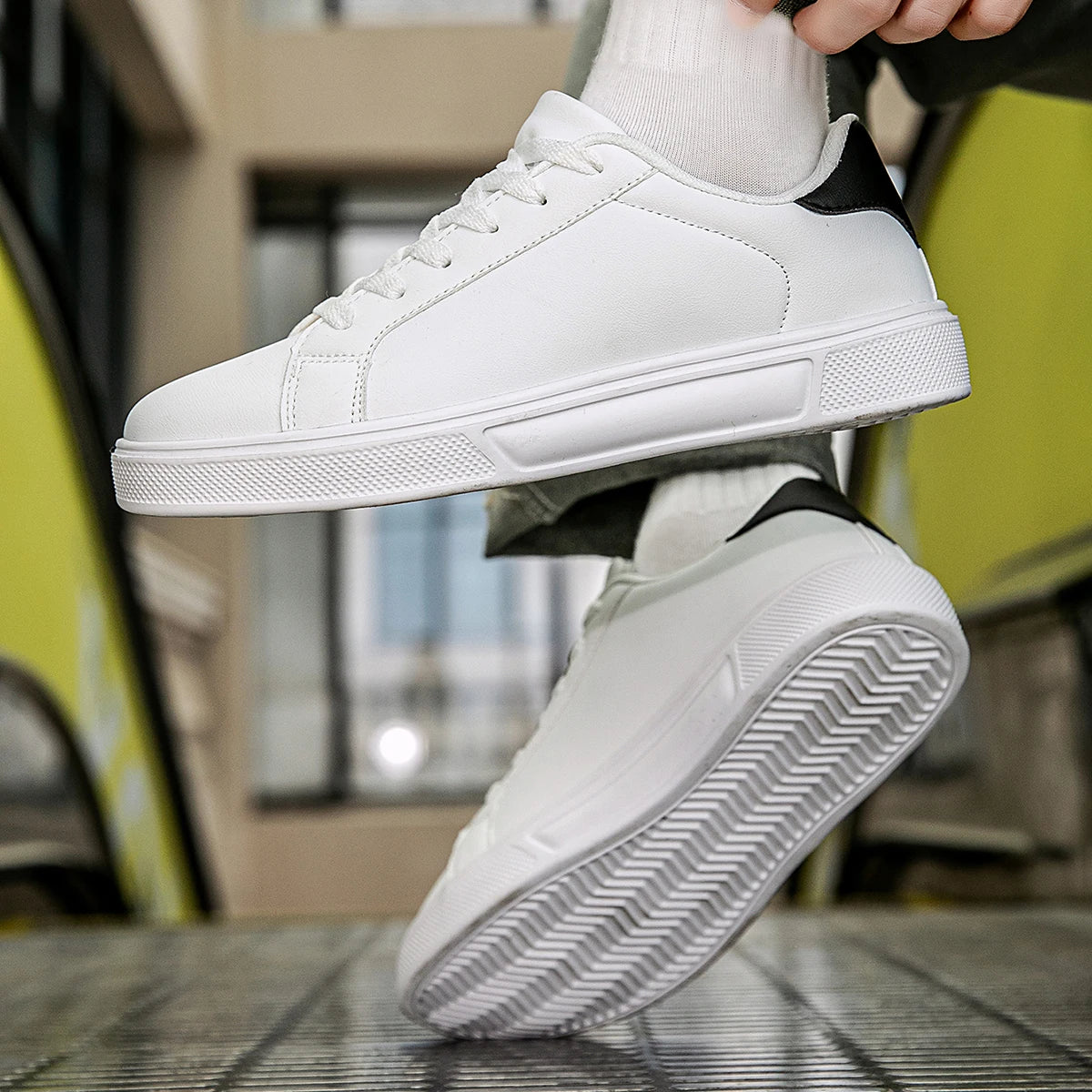 PU Leather Men Shoes Sneakers Trend Casual Shoes Leisure Male Sneakers Footwear Men Vulcanized Shoes Couple Shoes Women Shoes