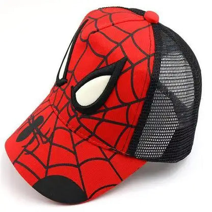 Boys' Spider-Man skin-friendly, breathable, sweat-absorbing baseball cap, mesh cap, cap with visor, sun hat