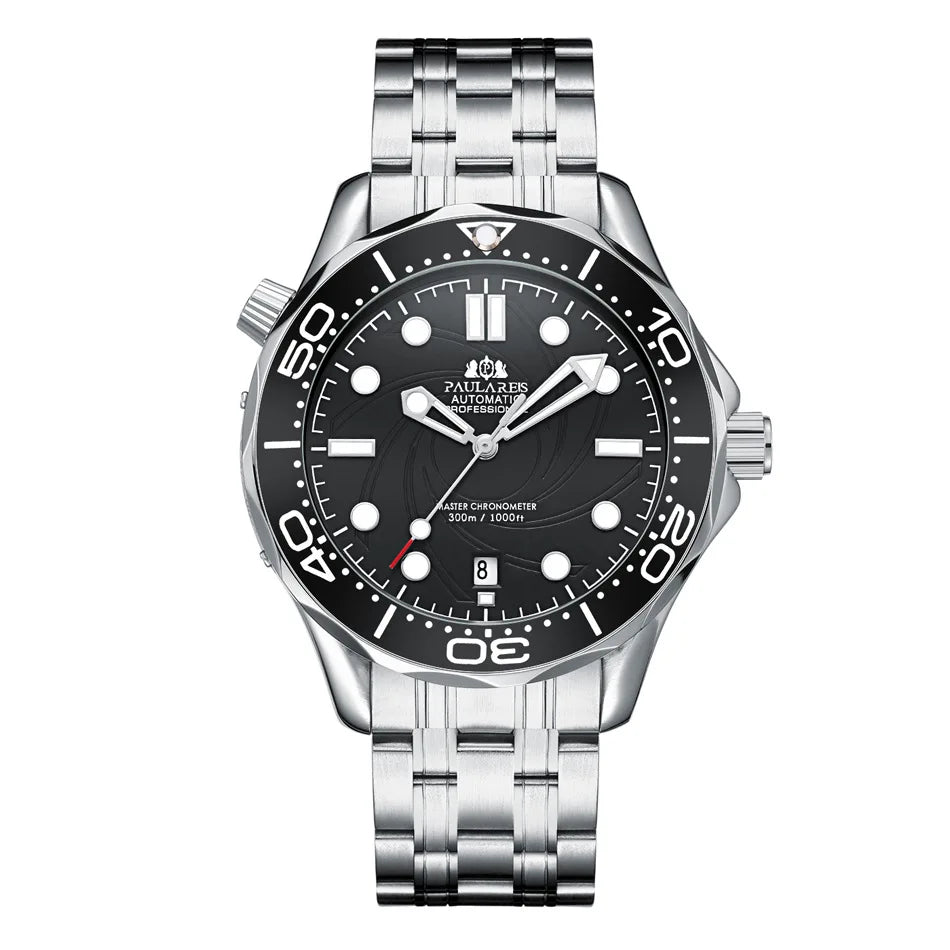 Luxury Automatic Watch for Men Stainless Steel Waterproof Calendar Mechanical Watches Fashion Casual Mens Watches Reloj Hombre