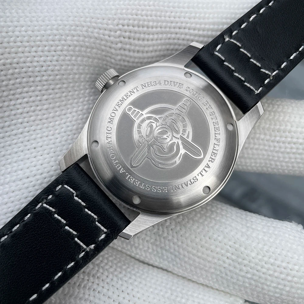 STEELFLIER Official SF792 GMT Mechanical Wristwatch, NH34 Movement, Super BGW9 C3 Luminous, 200M Waterproof Luxury Dive Watch