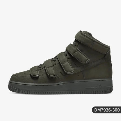 Nike Official Authentic Air Force 1 Unisex High-Top Sports Sneakers with Velcro DM7926-300