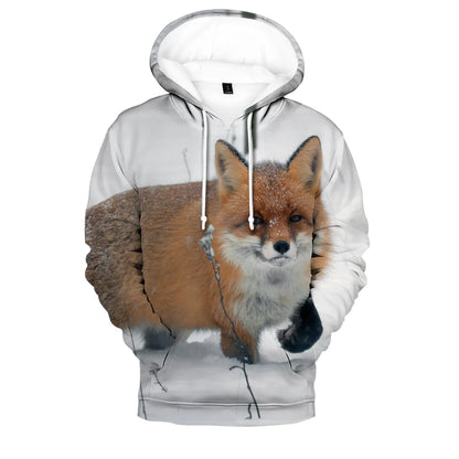 Hip Hop Popular Novelty Comfortable Fox 3D Print Hoodies Sweatshirts Men/Women Sweatshirt Adult/Child Casual Pullovers
