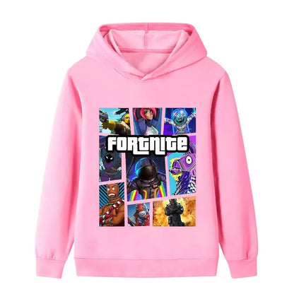 Fortnite Game Printed Children's Hoodies Cartoon Comfortable Suit Loose Long Sleeve Tops Autumn Winter Clothes