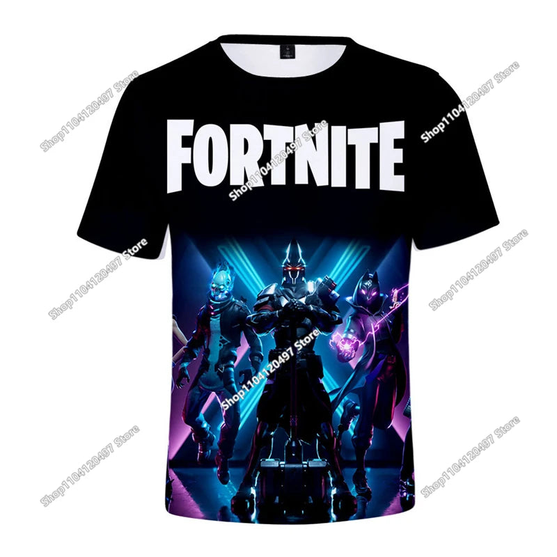 Fortnite Boys Clothes T-Shirt Victory Hero Child Kids T-shirt Battle Royale 3D Girls Short Sleeve Tees T-shirt