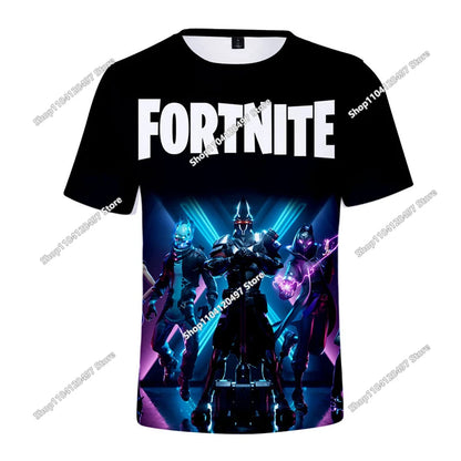 Fortnite Boys Clothes T-Shirt Victory Hero Child Kids T-shirt Battle Royale 3D Girls Short Sleeve Tees T-shirt