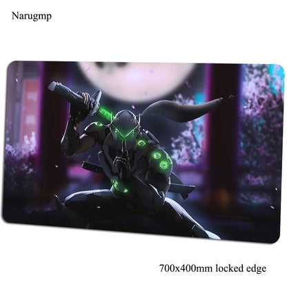 Overwatch-Mauspad 700x400x3mm, Gaming-Mauspad im Anime-Stil, personalisierte Schreibtischunterlage fürs Büro, Notebook-Desk-Mat, Geschenk für Jungen, Padmouse für PC-Gamer