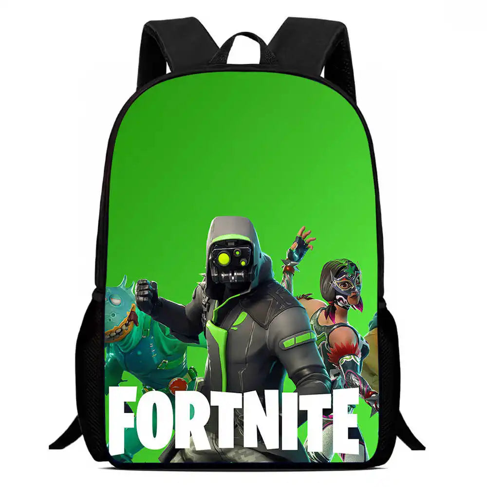 Kids School Backpack Cartoon Fortnite Bags for Girls Boys Durable Lightweight Large Capacity Breathable
