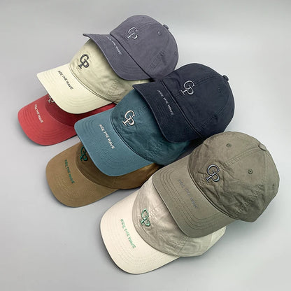 High-quality Letter Embroidery Kpop Men Women Baseball Hats Cotton Casual Ins Comfortable Unisex Fashion Sport Streetwear Caps