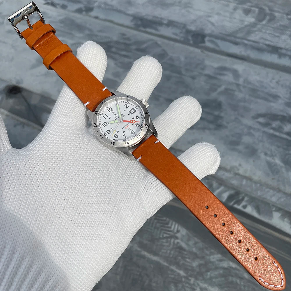 STEELFLIER Official SF792 GMT Mechanical Wristwatch, NH34 Movement, Super BGW9 C3 Luminous, 200M Waterproof Luxury Dive Watch