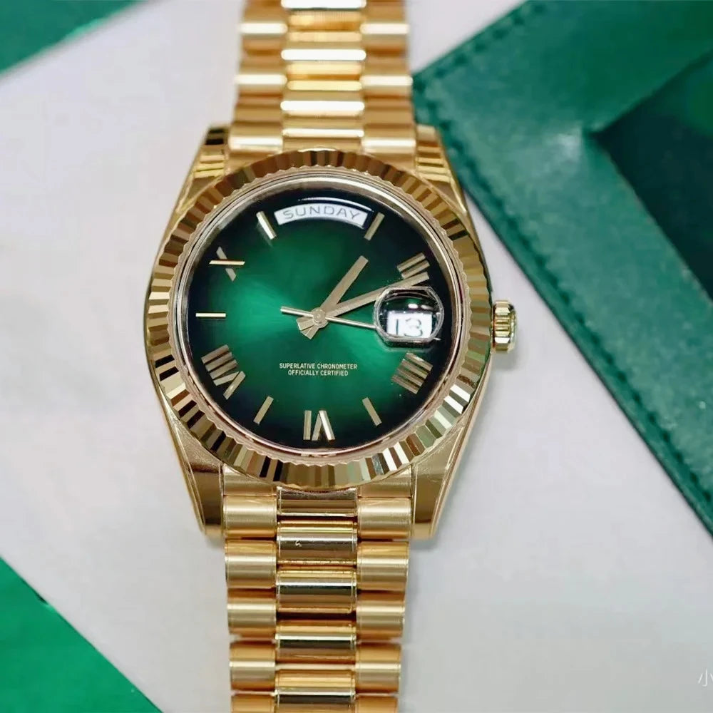 Top Grade Vintage Style 2026 VIP Luxury Watch Old Brand Week Series Fully Automatic Mechanical Multifunctional Waterproof Anti