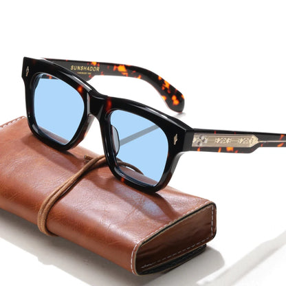 Fashion Design Handmade Square Acetate Sunglasses For Men Women Classic Sunglasses outdoor UV400 Protection Logo Customization