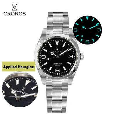 Cronos Luxury Men Watches 36mm Explore Climbing Series Couples Sport Watch NH35 PT5000 Unisex Automatic Mechanical Watch 10Bar