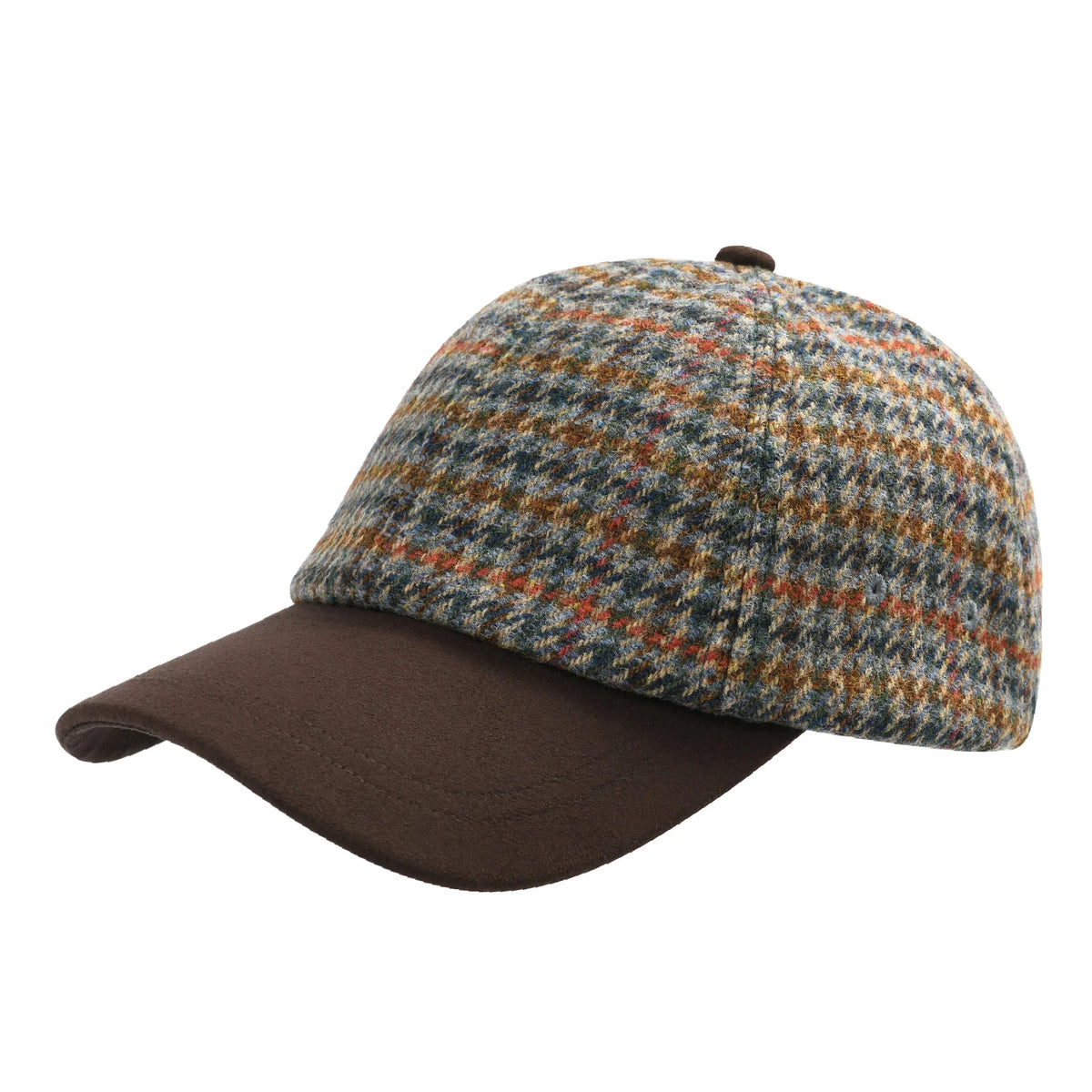 BOTVELA Șapcă de baseball din lână tweed pentru bărbați, stil casual, moale, ajustabilă, fără structură