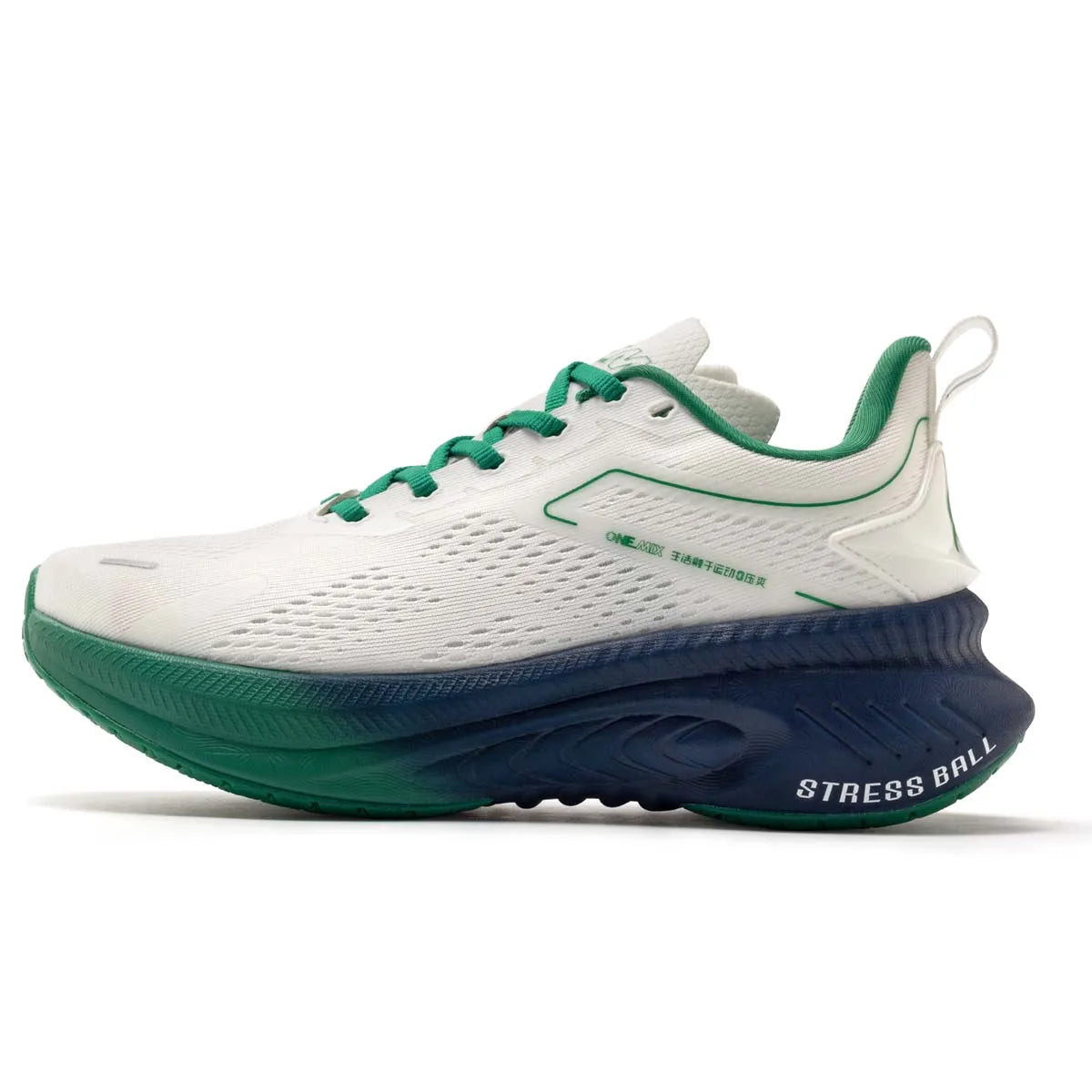 ONEMIX Nieuwe stijl herenhardloopschoenen voor herfst en winter, voor buiten, met demping, ademend, lichtgewicht en elastische sportschoenen