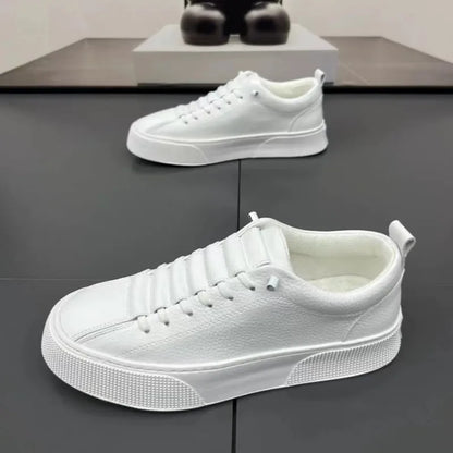 Vyriški sportiniai bateliai, kasdieniai batai, vyriški plokščiapadžiai batai, „Zapatillas Hombre“, lengvi, pagaminti iš PU odos, kvėpuojantys batai, vyriški balti sportiniai teniso bateliai