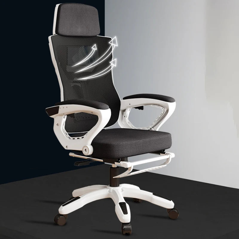 Luxury Ergonomic Office Chair Recliner Gaming Chair with Armrests, High Back Swivel Office Chair, Comfortable Home Office Furniture with Adjustable Height