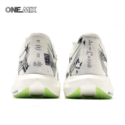 ONEMIX Nowe buty do biegania maratońskiego z podeszwą z nylonu i włókna węglowego – amortyzujące, profesjonalne, zapewniające stabilne wsparcie, ultralekkie, z doskonałym odbiciem