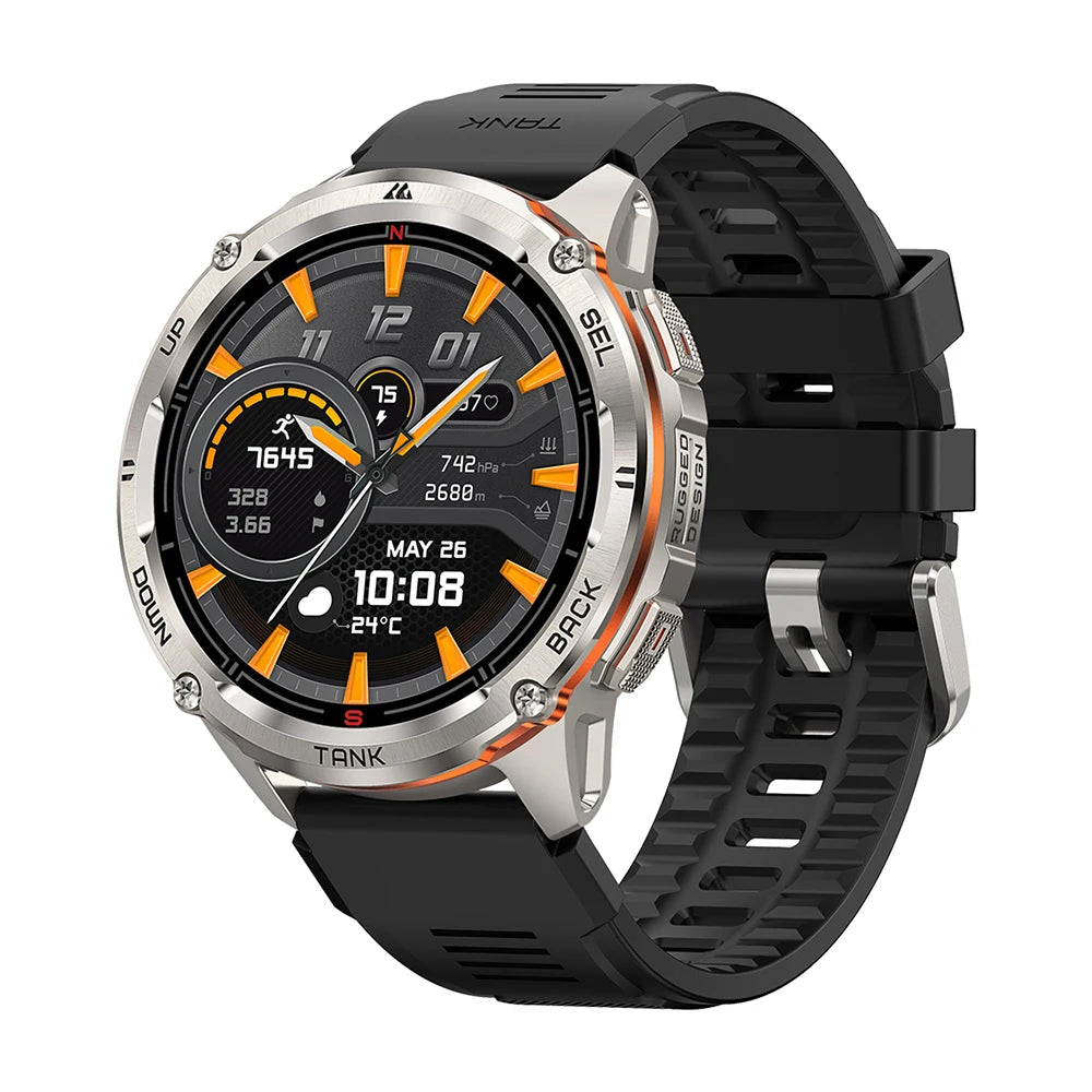 KOSPET TANK T3 Ultra 2 Smart Watch For Men GPS Stainless Steel Smartwatch 50M Waterproof IP69K Health Monitor for Android iOS
