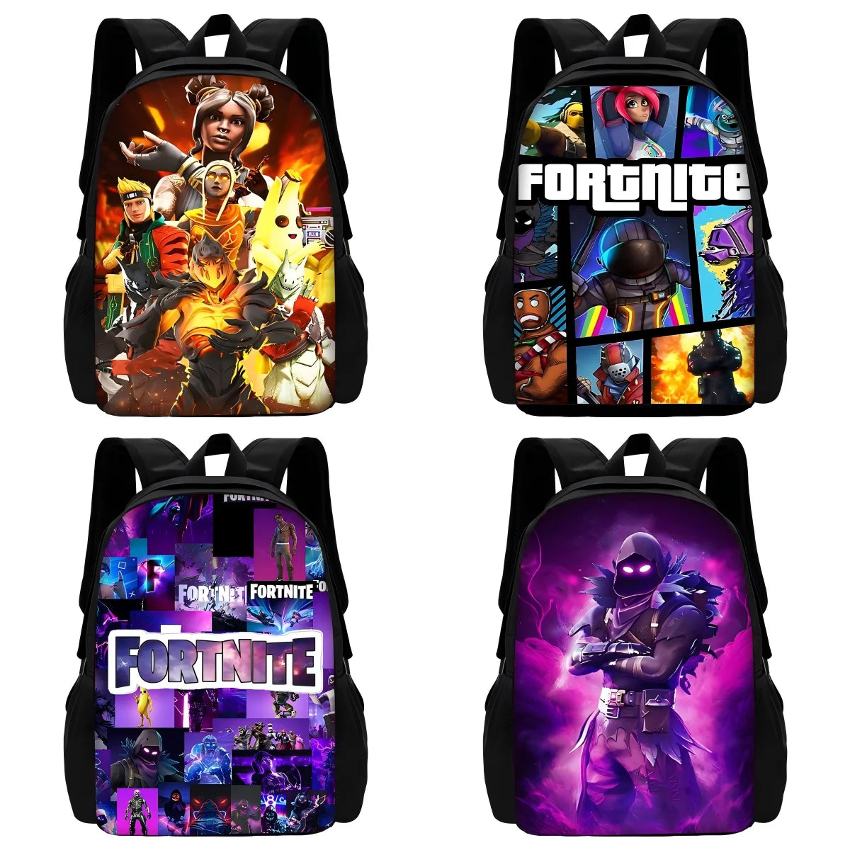 Hot Game FortniteS Kinderrucksäcke für Jungen und Mädchen, Schüler-Geburtstagsgeschenk, Kinder-Schultaschen, Unisex-Campingrucksack, strapazierfähig
