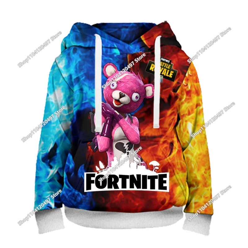 Game Fortnite Cosplay Hoodies Children's Adult Unisex Sweatshirt Pullover Hoodies Coat Casual Uniforms Halloween Outfits