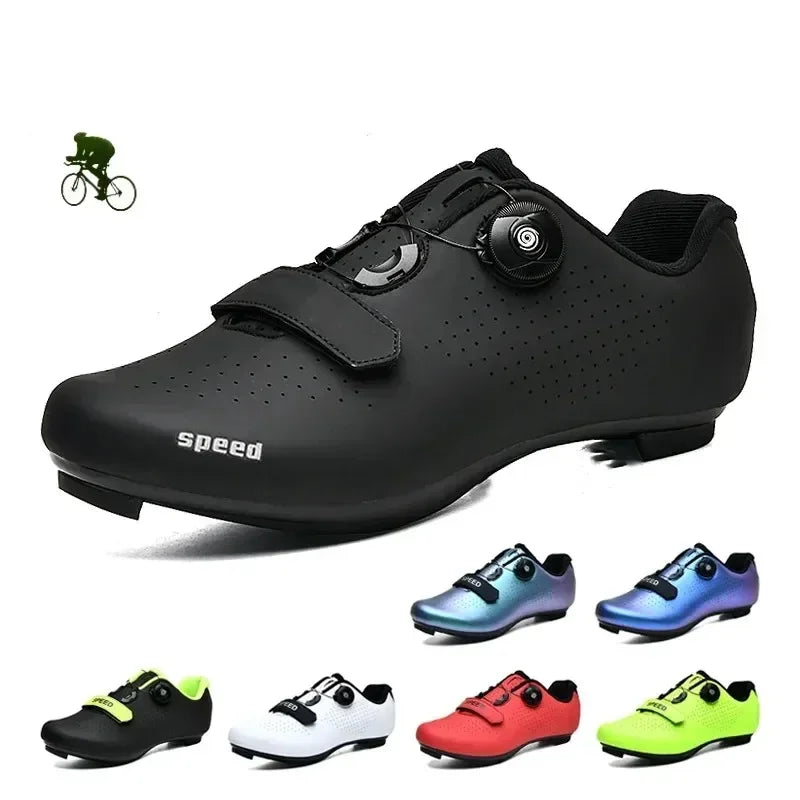 Kerékpáros cipő MTB, országúti, sportos, gyors kerékpáros cipő férfiaknak és nőknek, hegyi versenyzéshez, lapos talpú, SPD, Zapatillas Ciclismo MTB