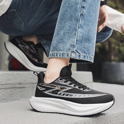 Men Running Shoes Professional Marathon Comfortable Breathe Mesh Sneakers Daily Fitness Anti Slip Shock-absorbing Jogging Shoes