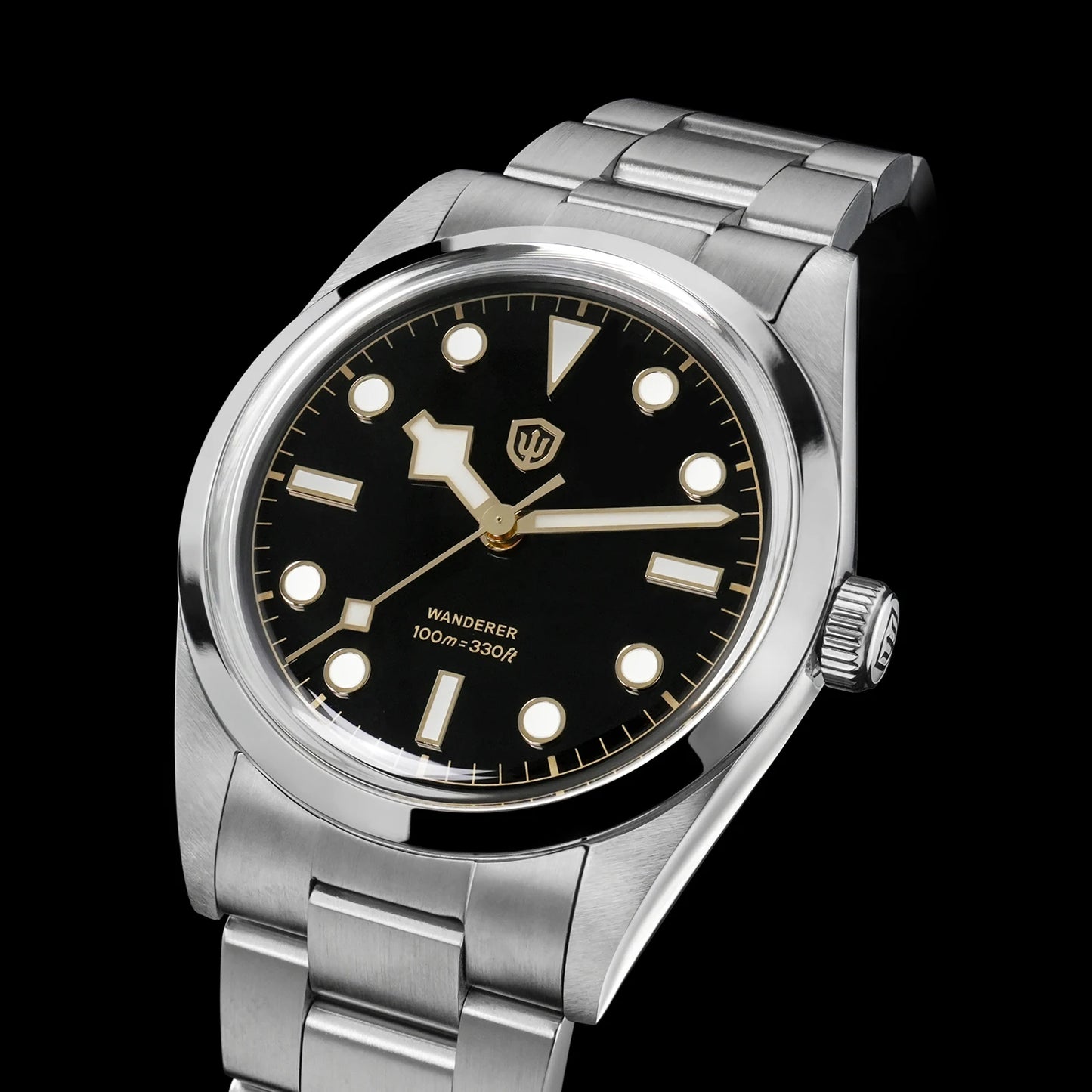 Watchdives WD1016 V3 Watch 37mm VH31 Sweep Quartz Movemet Stainless Steel Watch Waterproof Luminous Sapphire Men Wristwatch